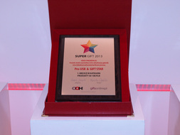 I miejsce SUPER GIFT 2013 w kategorii PRODUKTY 50-100 PLN podczas Festiwalu Marketingu 2013 w Warszawie za VIDEO-PREZENTACJE