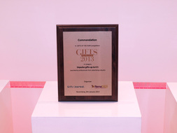 Wyróżnienie GIFTS OF THE YEAR 2013 na REMADAYS EUROPE w NORYMBERDZE 2013 za PENDRIVE w SZKLE